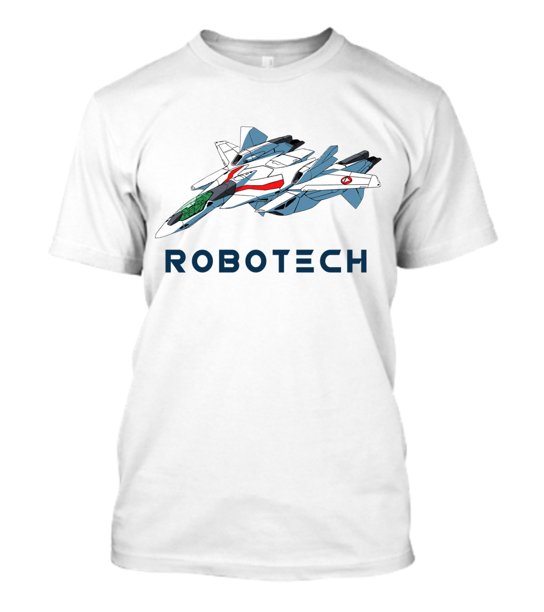 ROBOTECH Fighter Jet Icon With Retro Anime T-Shirt