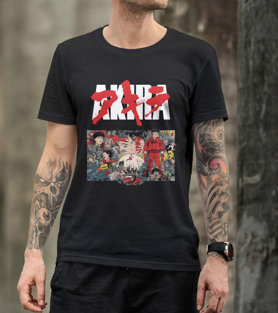 AKIRA Classic Manga Anime Art Kaneda Capsule Cyberpunk Dystopia Icons T-Shirt