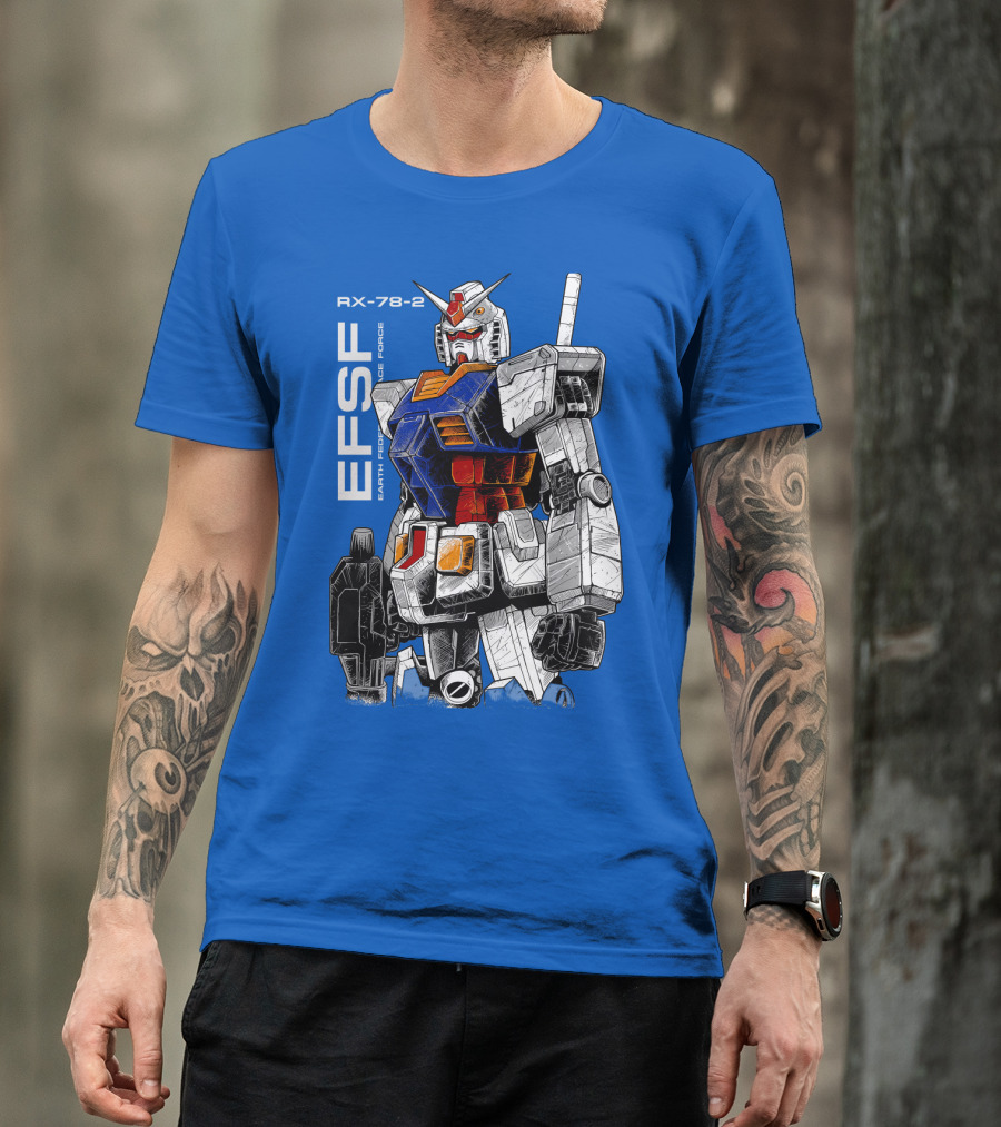 RX-78-2 Gundam EFSF Earth Federation Space Force T-Shirt