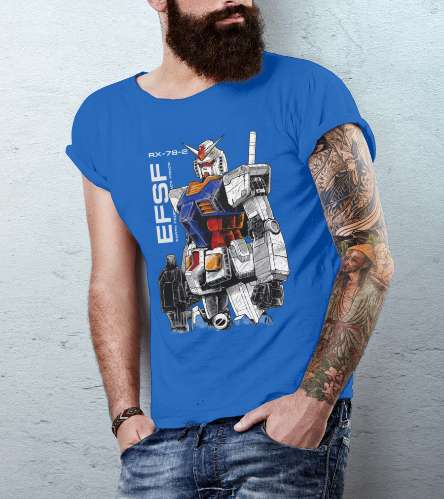 RX-78-2 Gundam EFSF Earth Federation Space Force T-Shirt