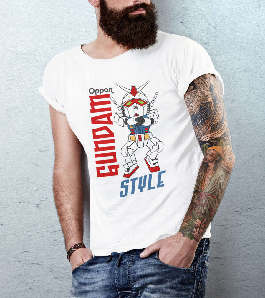 Oppan Gundam Style Vintage Mecha Dance T-Shirt