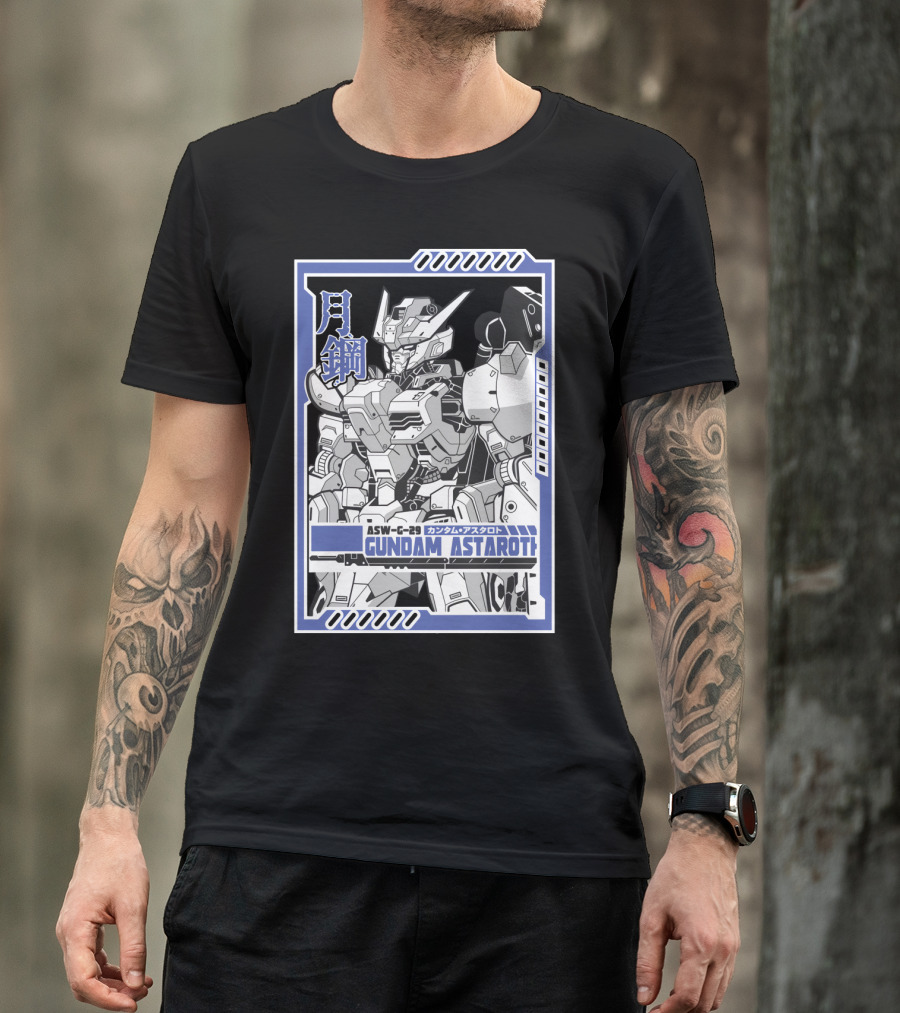 ASW-G-29 Gundam Astaroth Moon Steel Japan Kanjiロボット T-Shirt