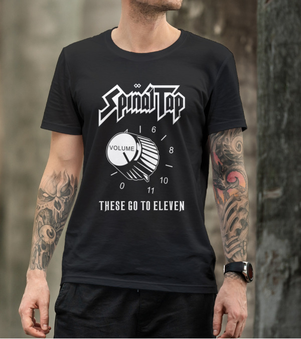 Spinal Tap These Go To Eleven Volume Knob T-Shirt
