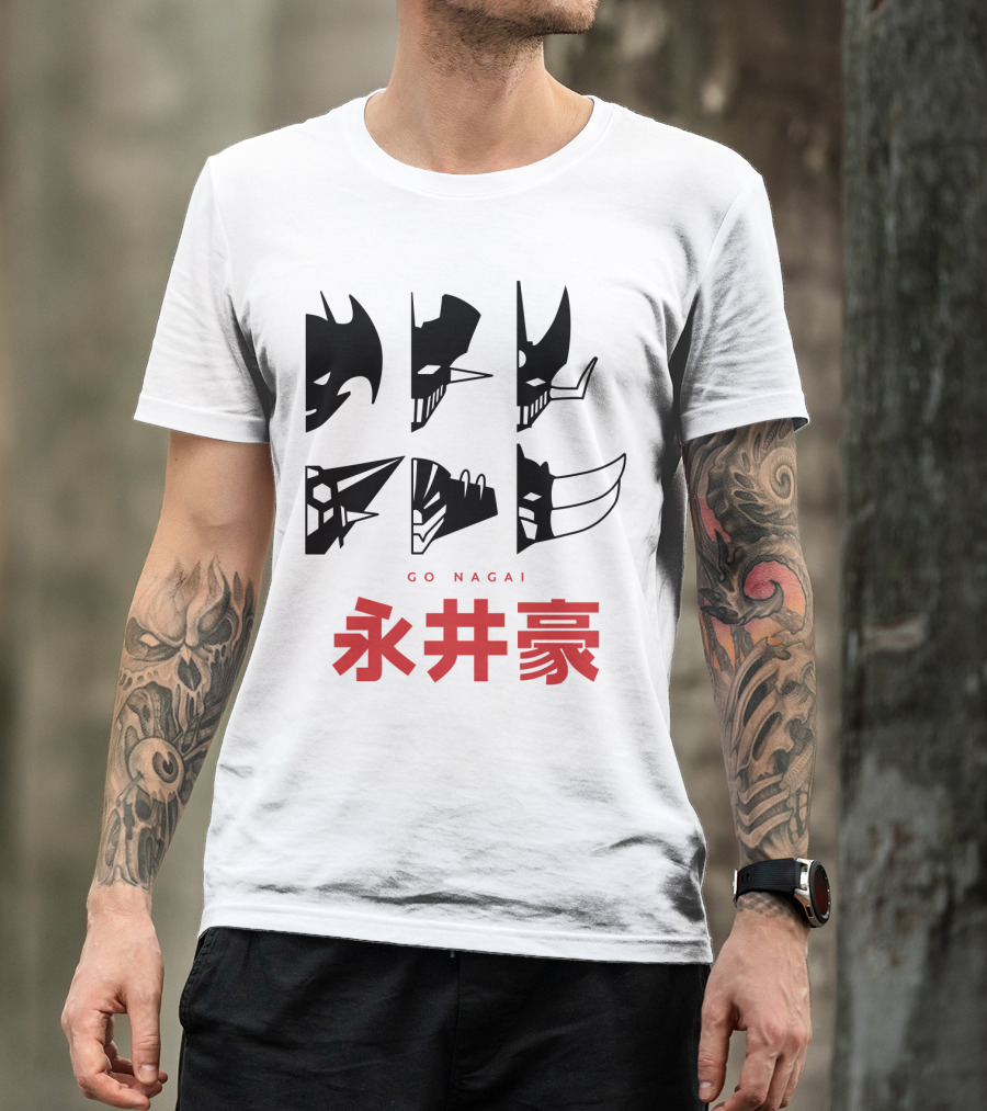 GO NAGAI 永井豪 Iconic Characters Silhouette Collection T-Shirt