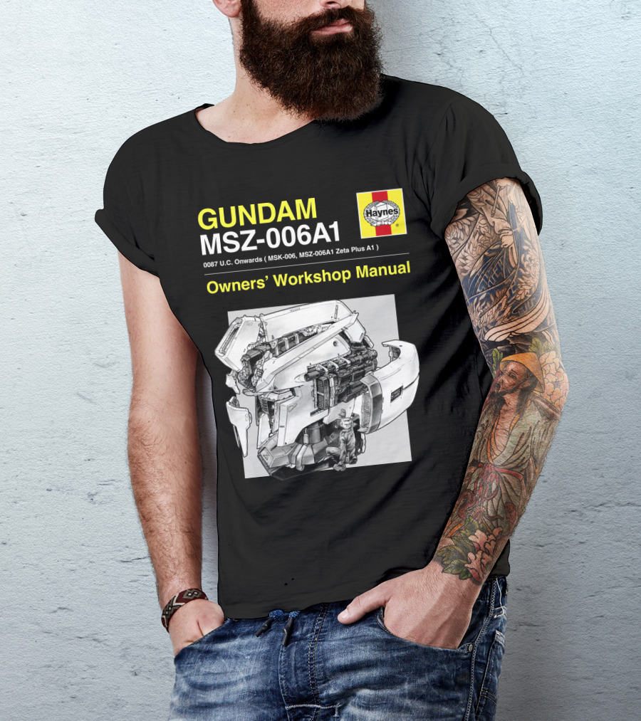 Gundam MSZ-006A1 Zeta Plus Owners' Workshop Manual Haynes 0087 U.C. Onwards T-Shirt