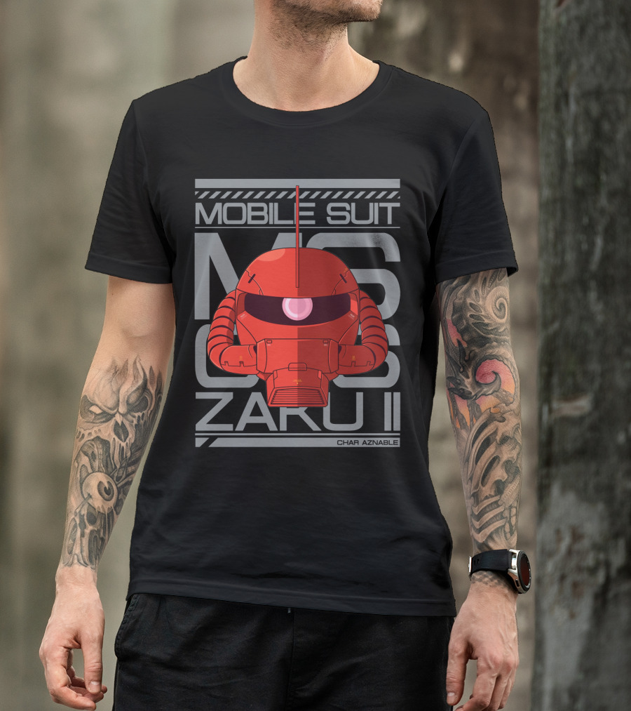 Mobile Suit MS 06S Zaku II Char Aznable T-Shirt