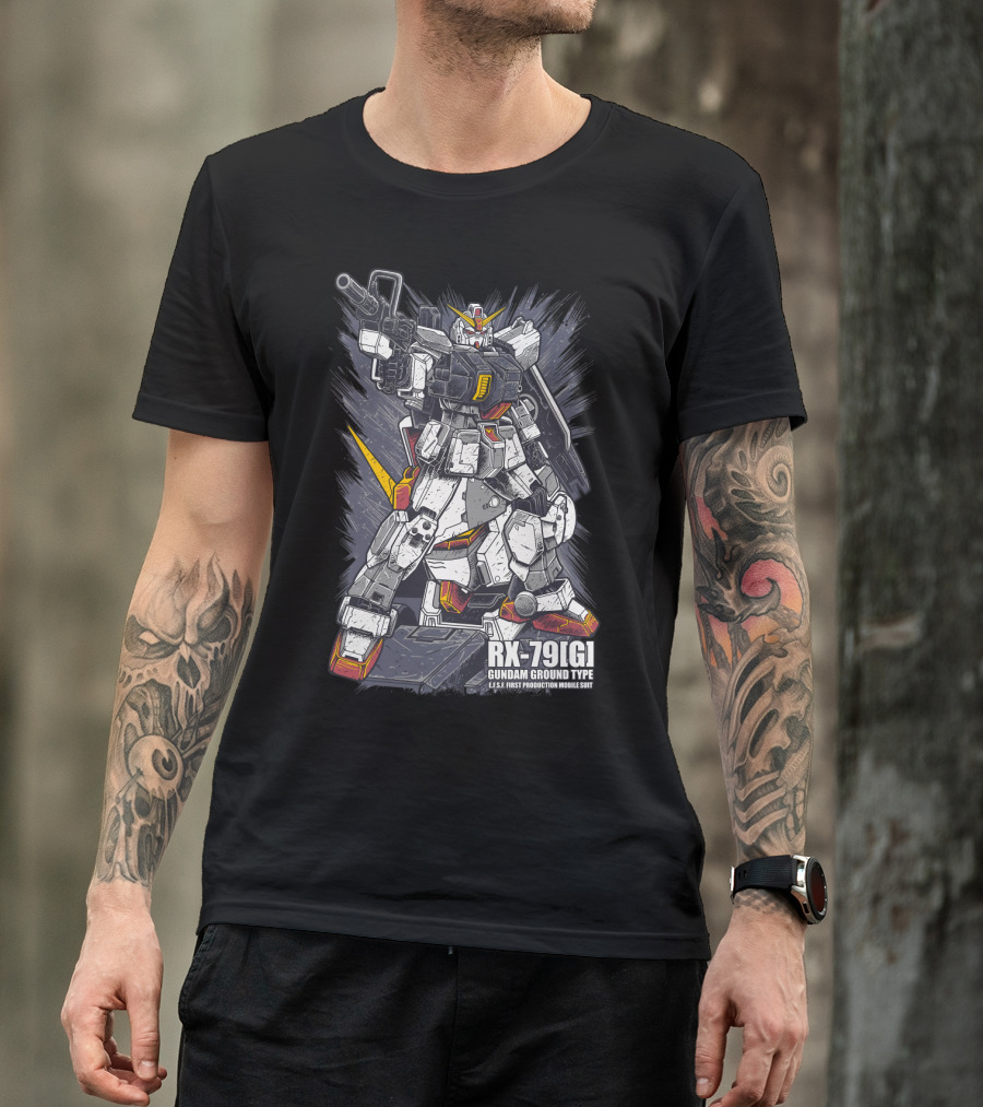 RX-79[G] Gundam Ground Type U.N.T. First Production Mobile Suit T-Shirt