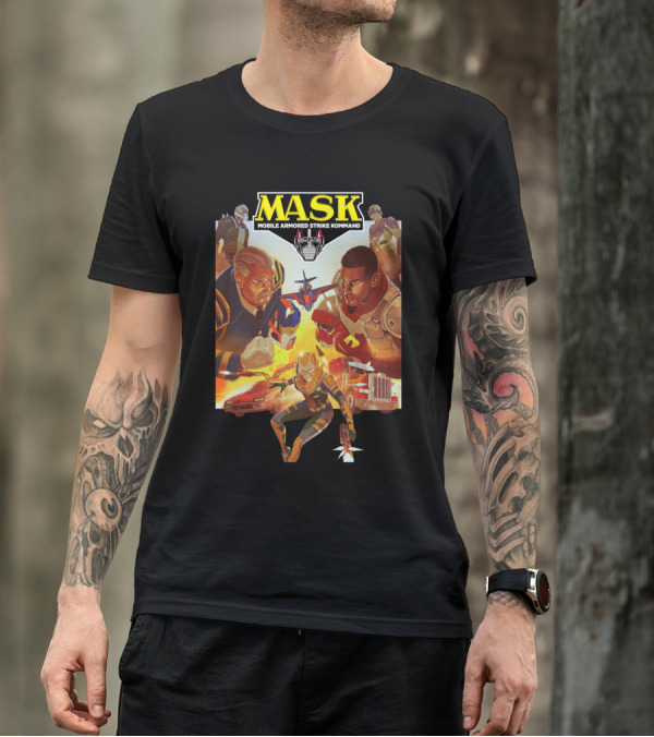 MASK Mobile Armored Strike Kommand Vintage Characters Showdown T-Shirt