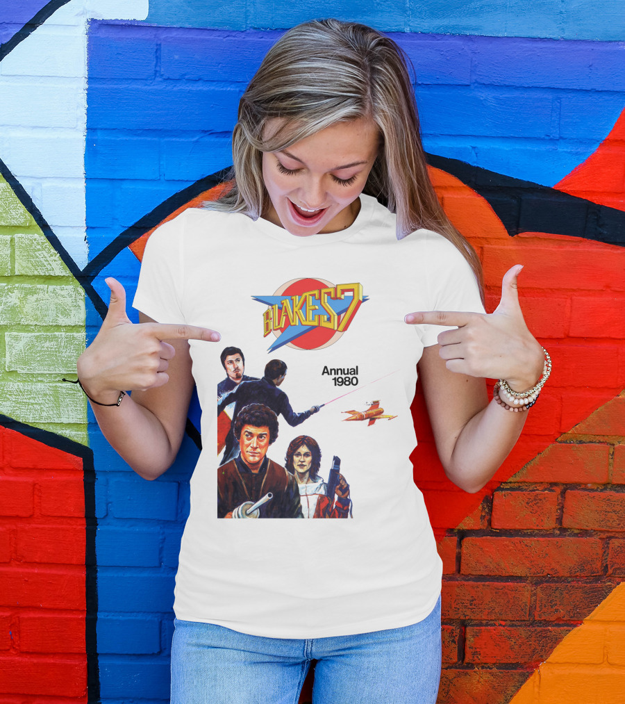 Blake's 7 Annual 1980 Classic Sci-Fi Series Cover T-Shirt