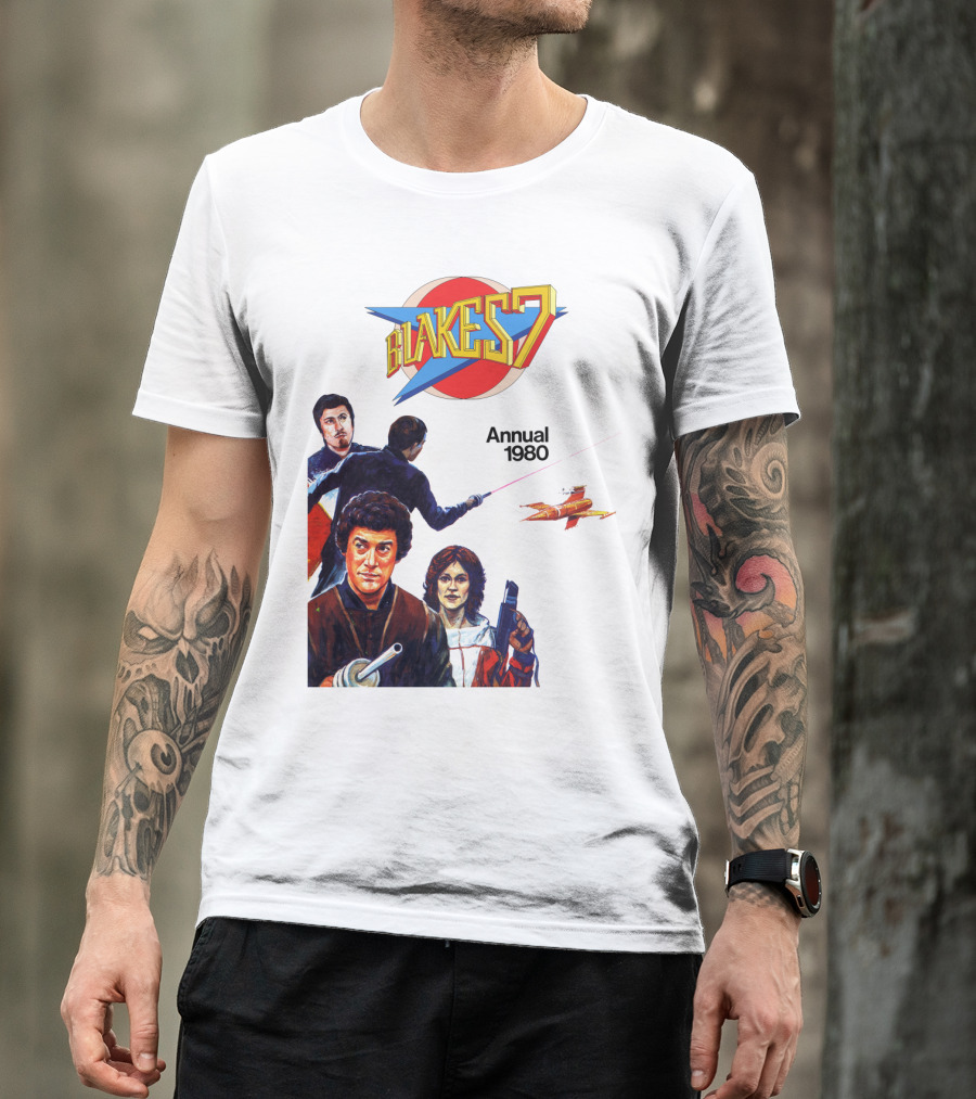 Blake's 7 Annual 1980 Classic Sci-Fi Series Cover T-Shirt