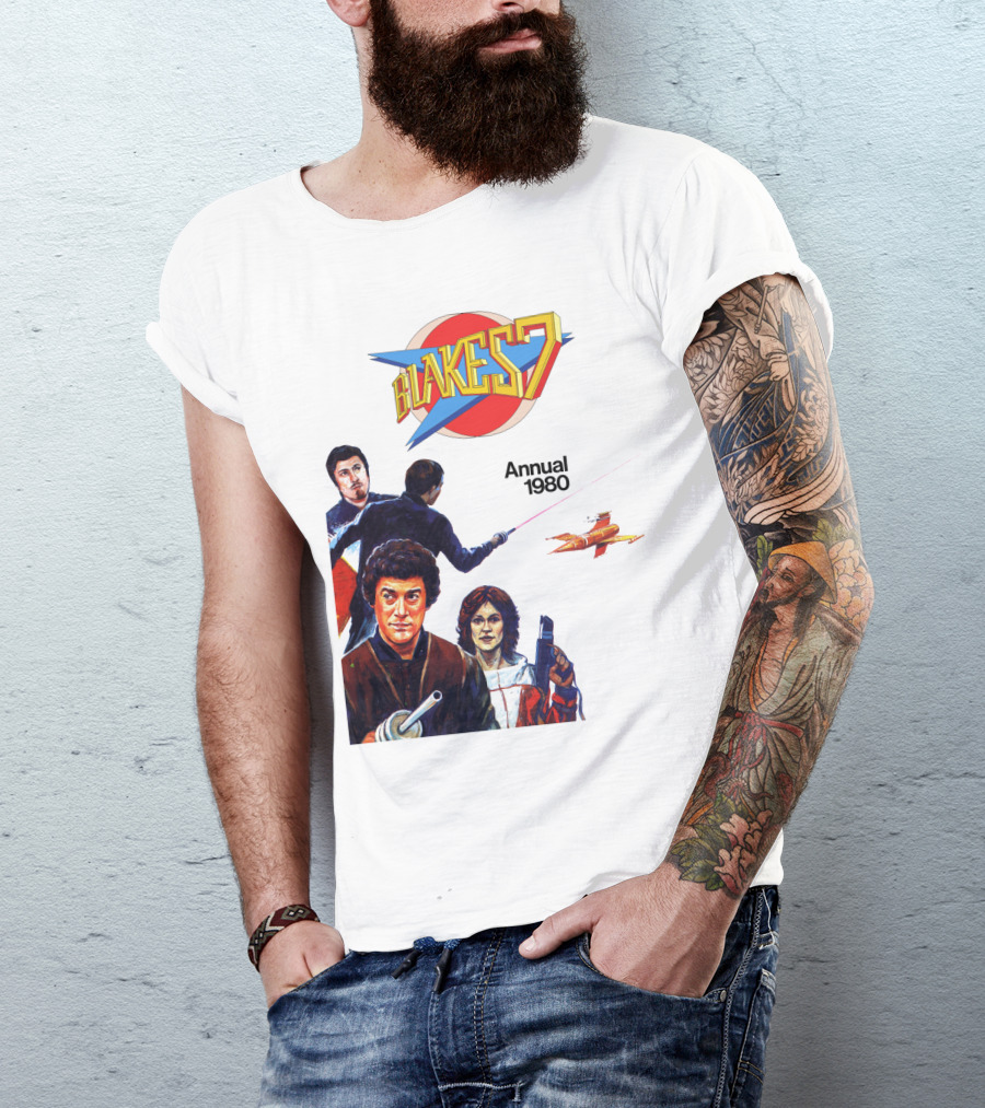 Blake's 7 Annual 1980 Classic Sci-Fi Series Cover T-Shirt