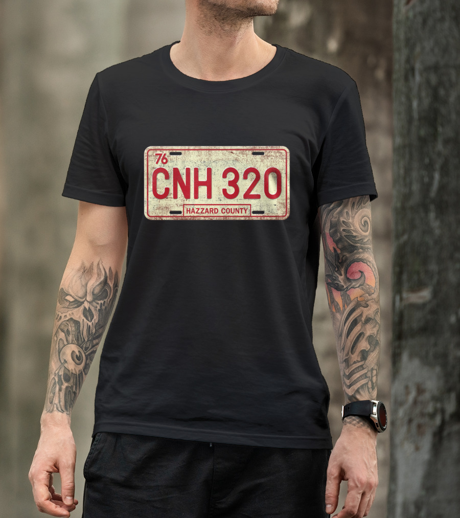 76 CNH 320 Hazzard County License Plate Dukes Of Hazzard T-Shirt