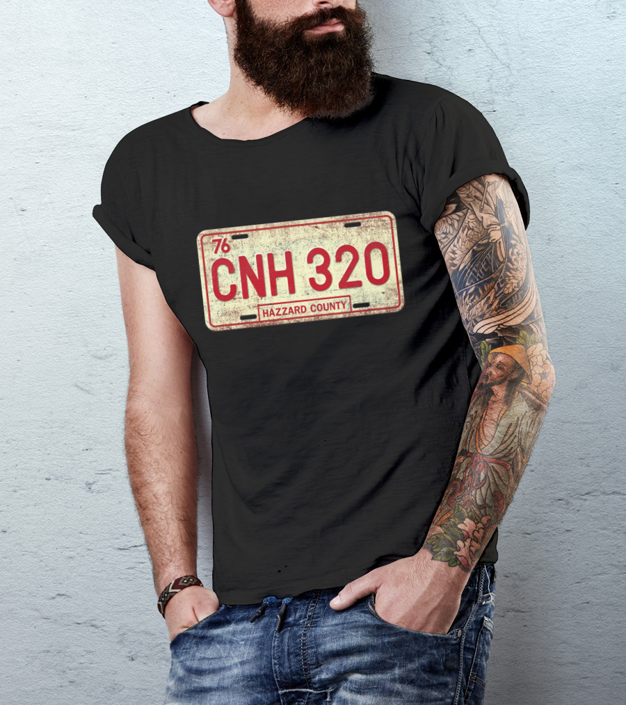 76 CNH 320 Hazzard County License Plate Dukes Of Hazzard T-Shirt