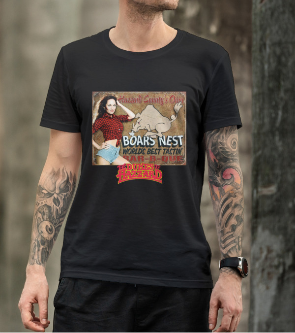 Hazzard County's Own Boars Nest World's Best Tastin Bar-B-Que The Dukes Of Hazzard T-Shirt
