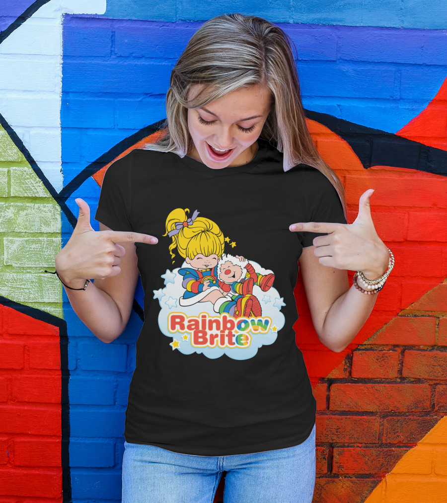 Rainbow Brite And Twink Smiling Happiness Cloud Adventure T-Shirt