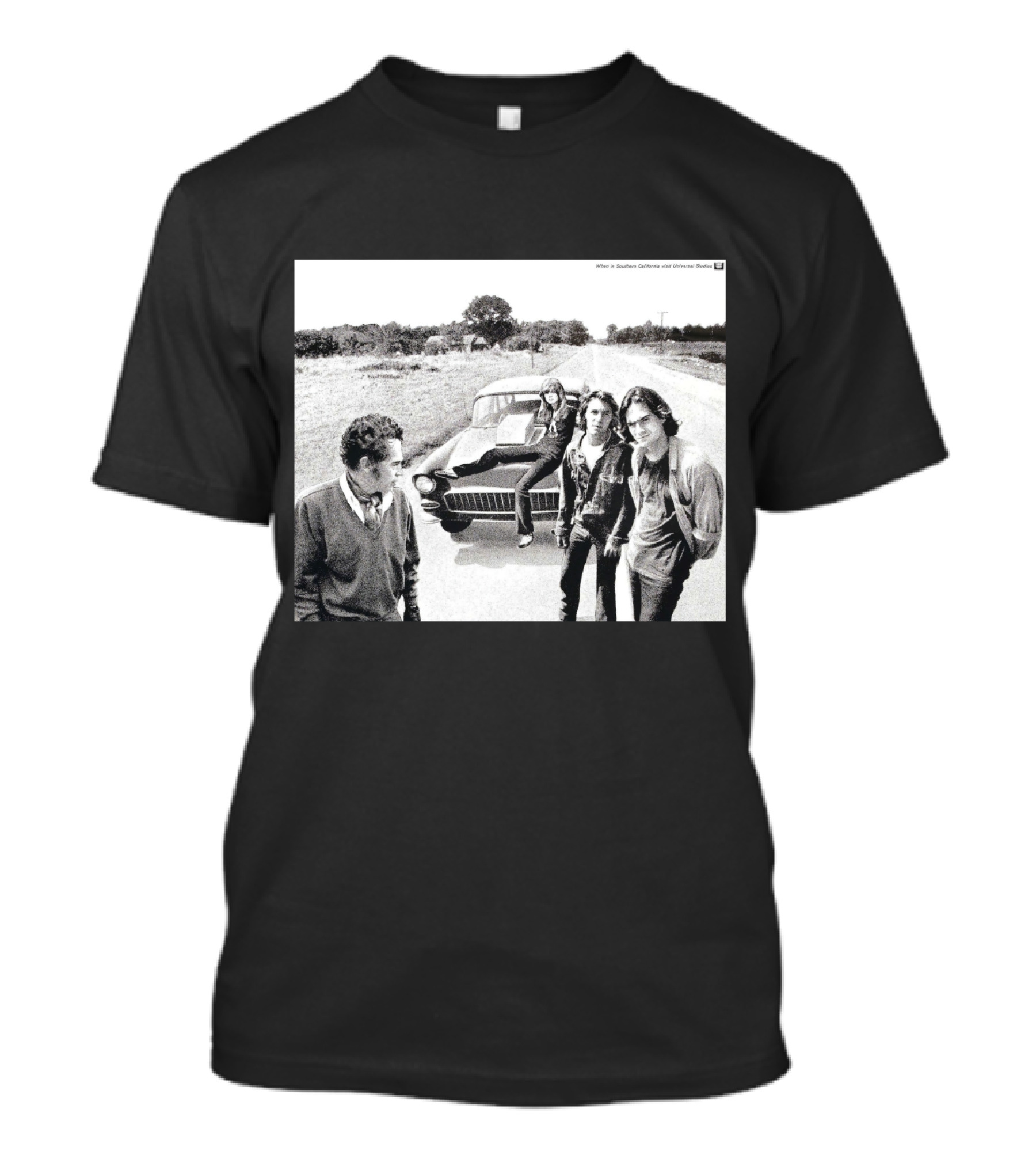 Two Lane Blacktop Picture Southern California Chevrolet Coupe Scene T-Shirt