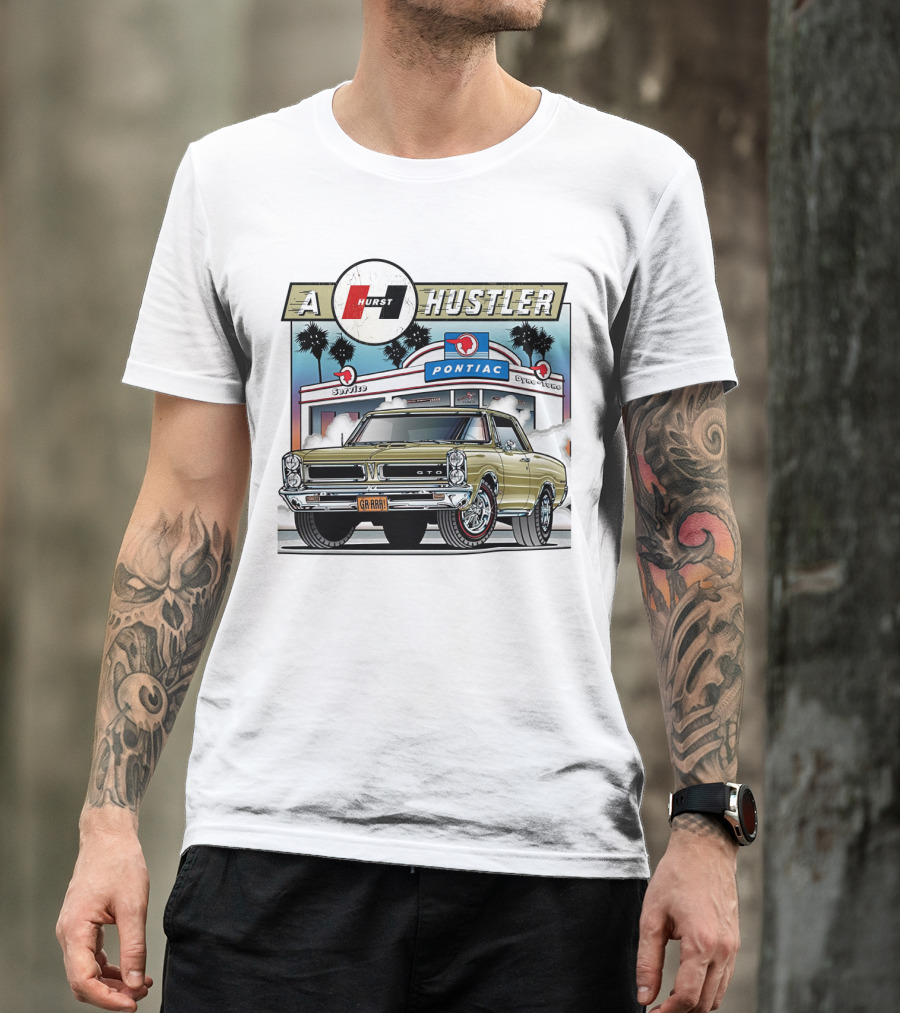 A Hurst Hustler 1965 Pontiac GTO Speeding T-Shirt
