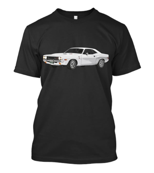 Vanishing Point 2.1 Classic White Muscle Car T-Shirt