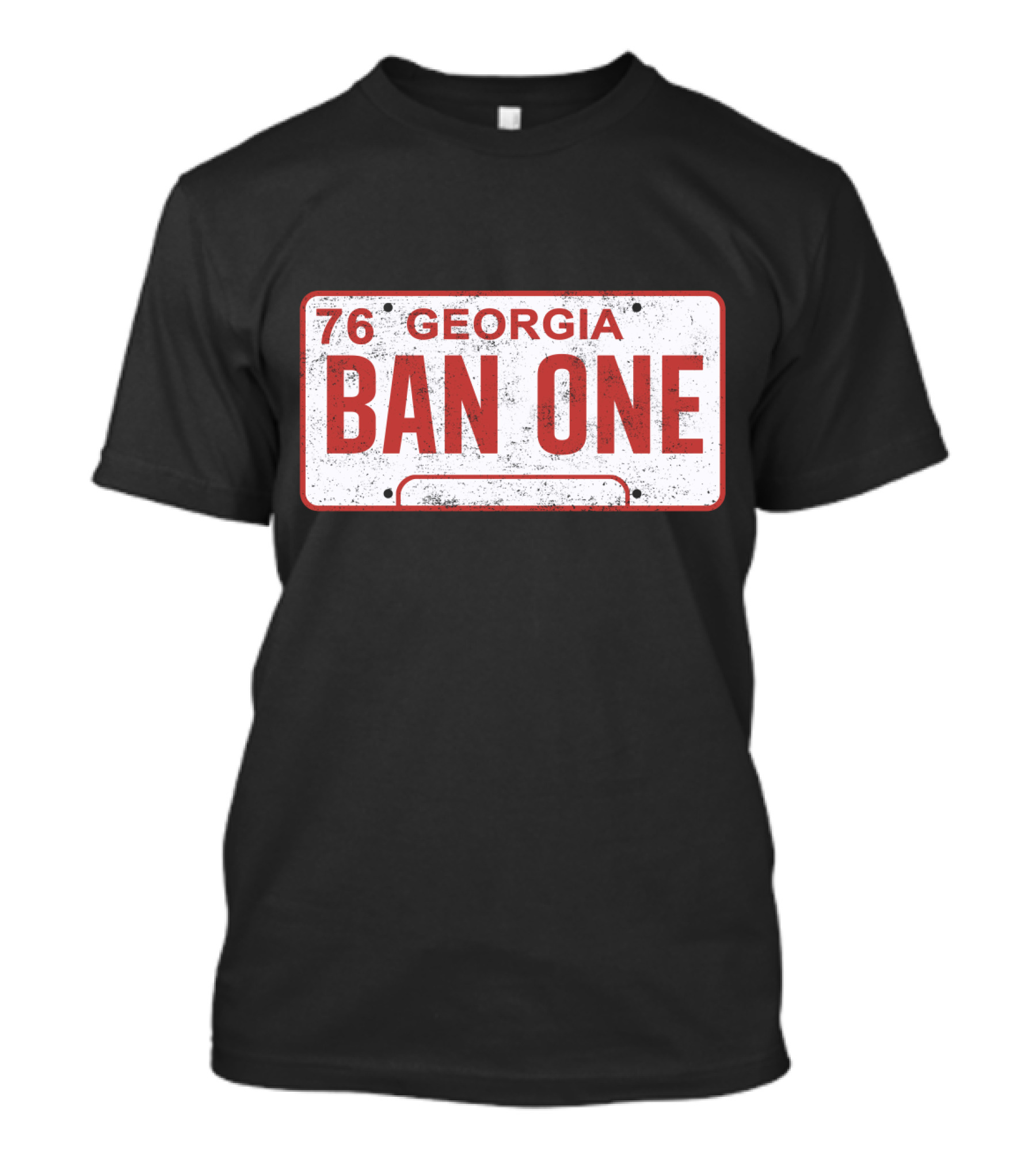 Smokey And The Bandit Georgia 76 Ban One License Plate T-Shirt