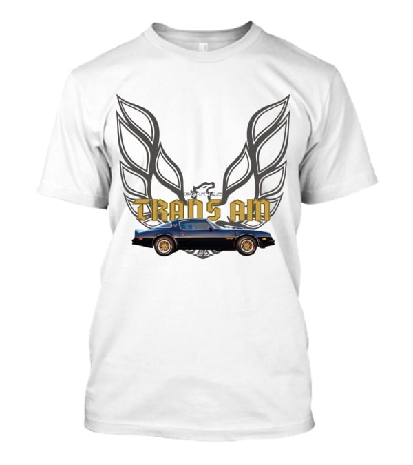 Pontiac Trans Am Smokey And The Bandit Car With Iconic Firebird Wings T-Shirt