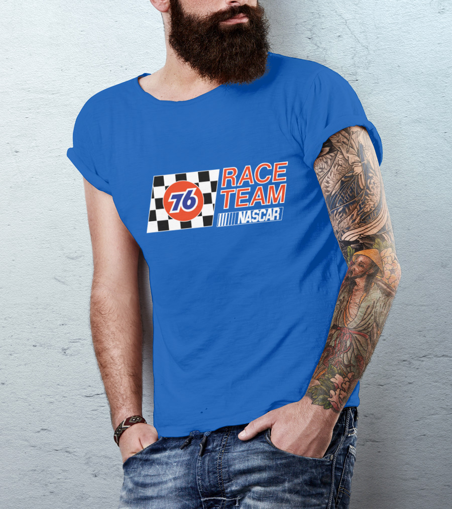 Union 76 Race Team NASCAR Checkered Flag T-Shirt