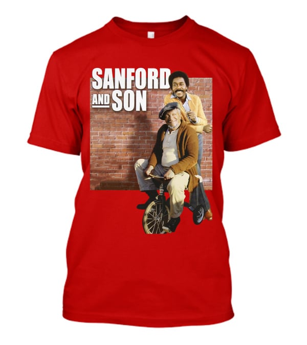 Sanford And Son Red Brick Wall Background T-Shirt