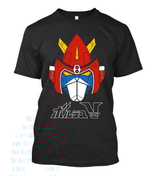 Chodenji Machine Voltes V Robot Head Japanese Text T-Shirt