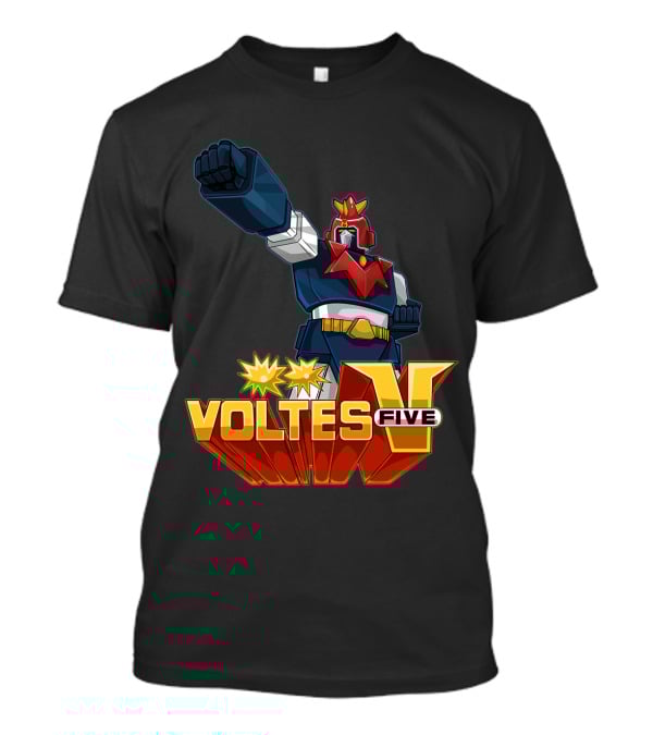 Voltes Five Robot Iconic Anime Character Fist Power Action T-Shirt