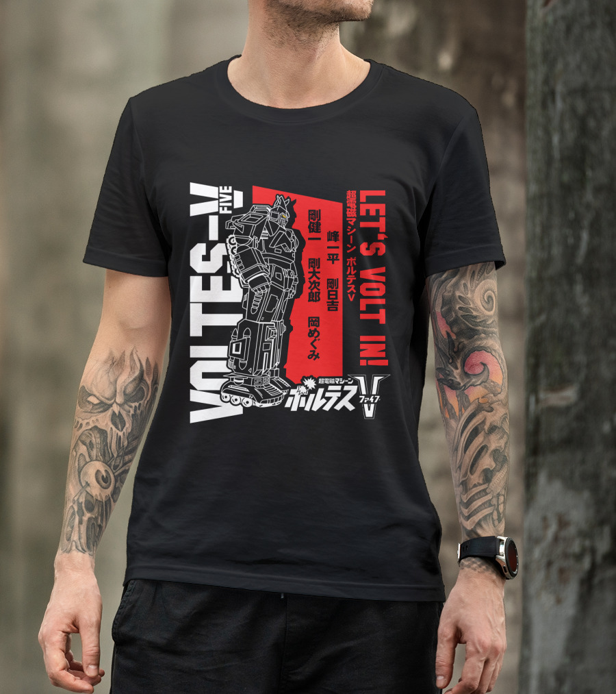 Voltes V Five Let's Volt In T-Shirt