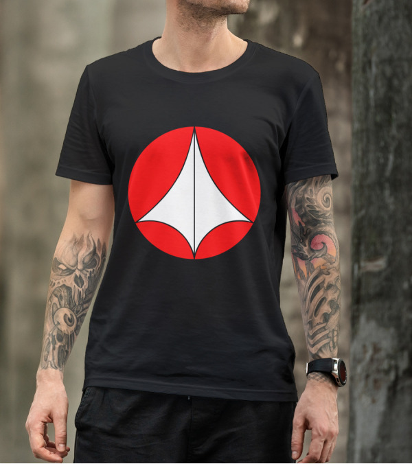 Robotech Symbol Red And White Circle Emblem T-Shirt
