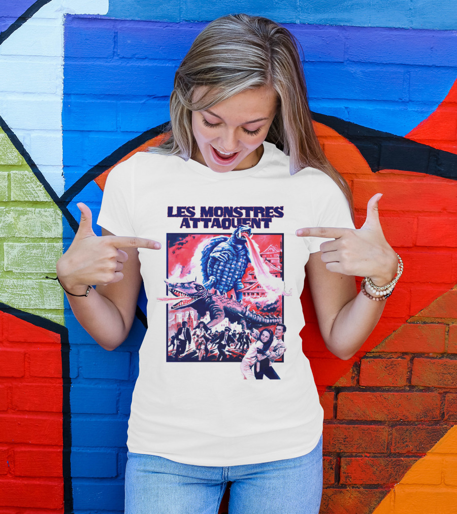 Les Monstres Attaquent Gamera French T-Shirt