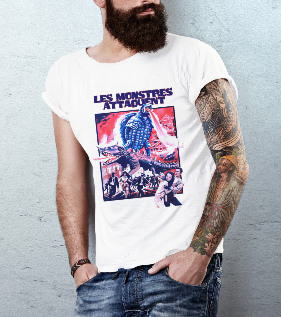 Les Monstres Attaquent Gamera French T-Shirt