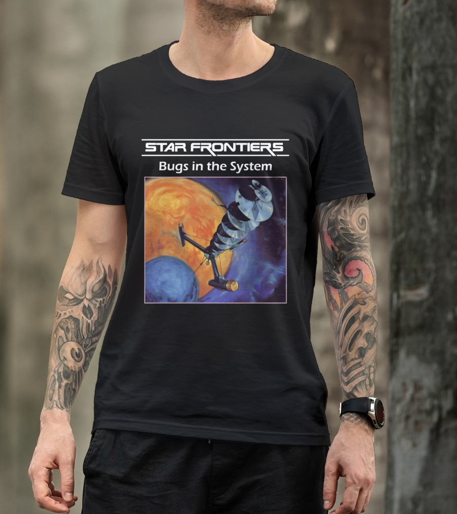 Star Frontiers Bugs In The System Space Satellite Planets T-Shirt