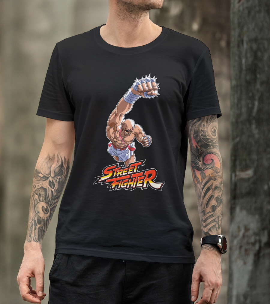 Sagat Street Fighter Powerful Punch Attack T-Shirt