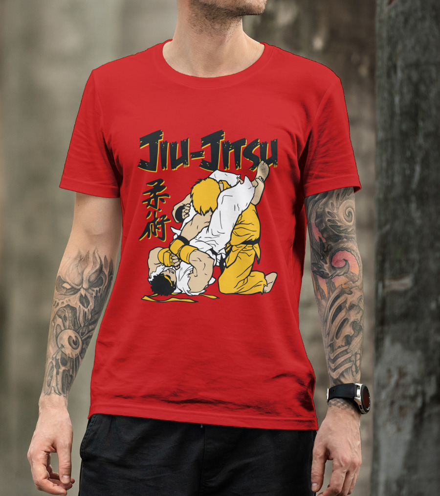 Jiu Jitsu Street Ryu Ken Martial Arts Showdown T-Shirt