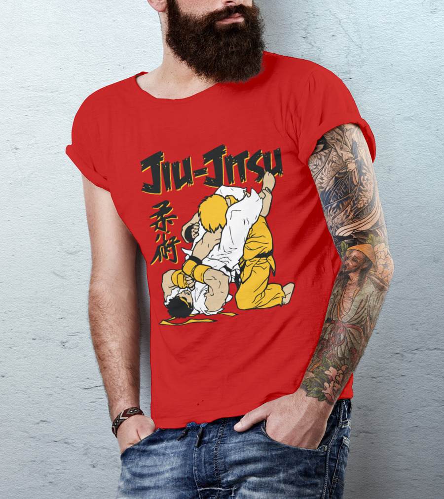 Jiu Jitsu Street Ryu Ken Martial Arts Showdown T-Shirt