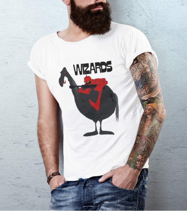 Wizards Animated Film Character Riding Creature T-Shirt