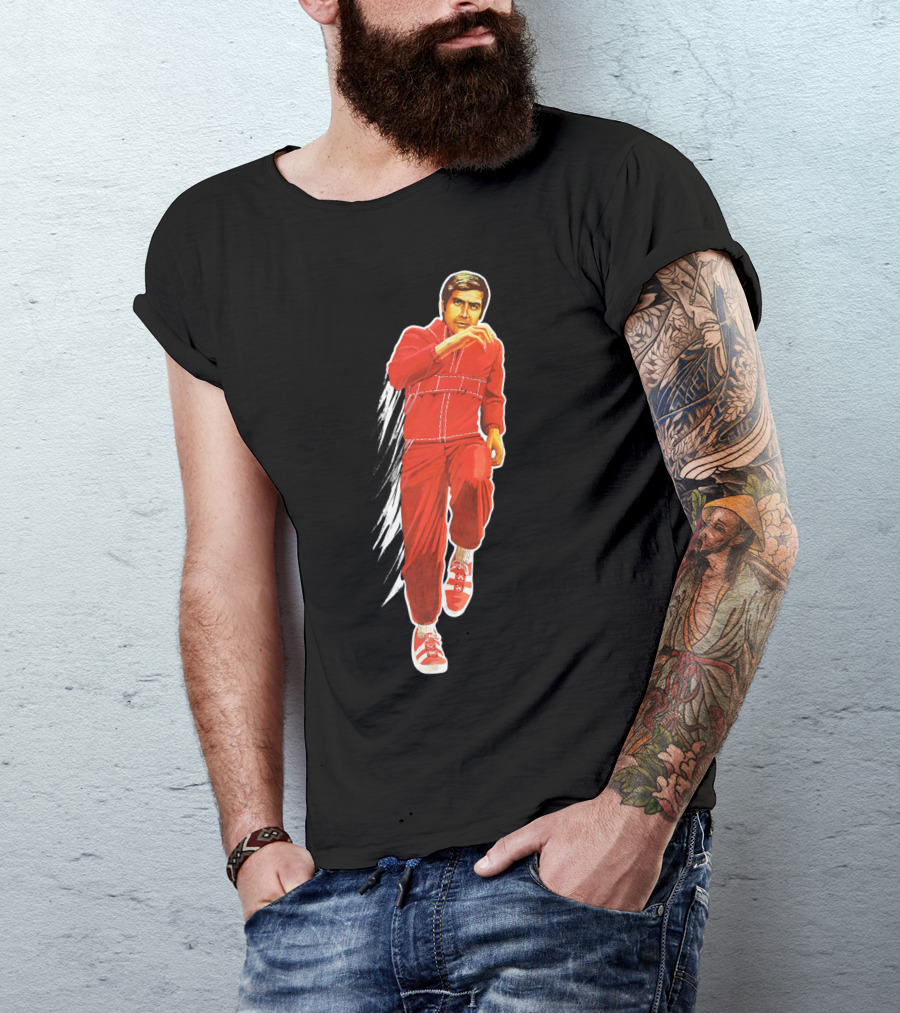Six Million Dollar Man Running Action Iconic Red Suit T-Shirt