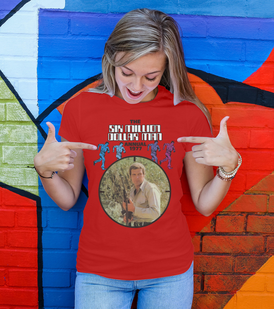 The Six Million Dollar Man Running Figures Annual 1977 T-Shirt