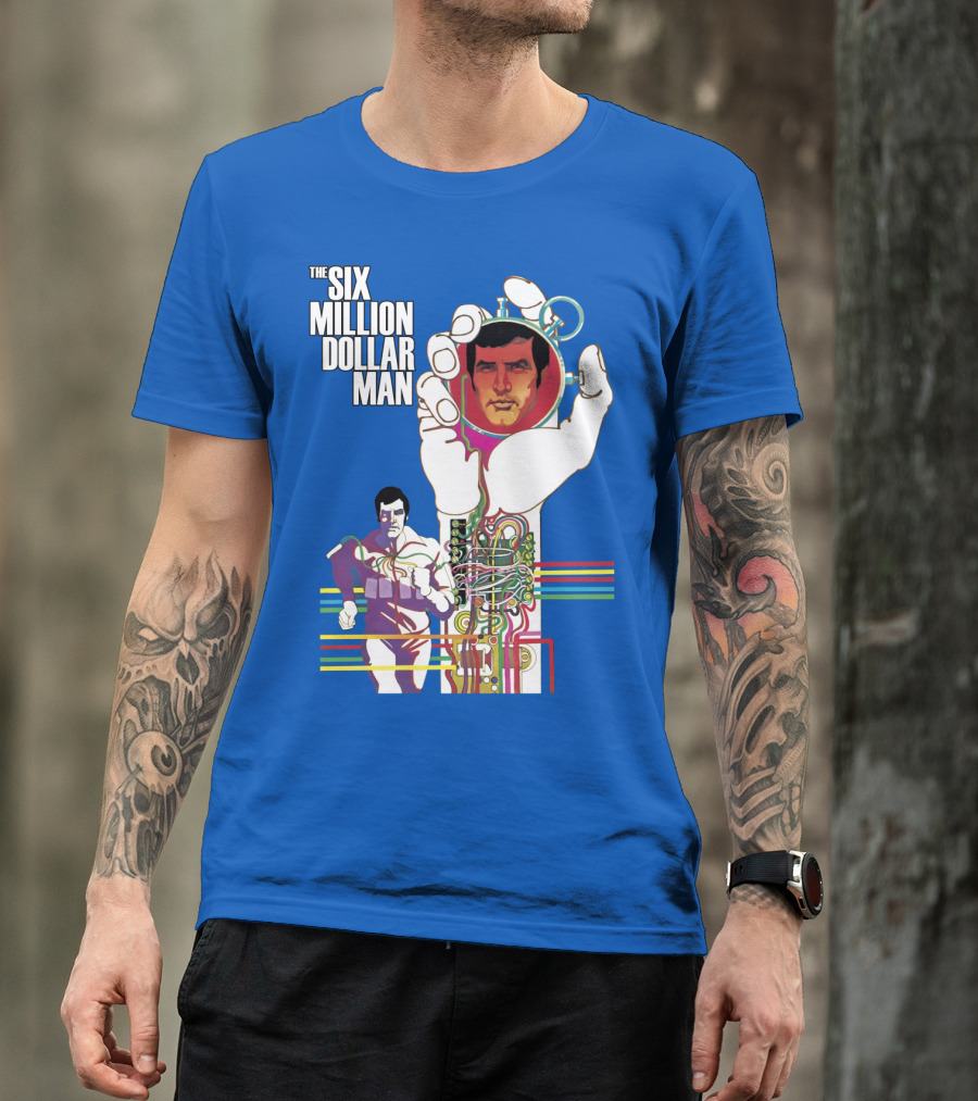 The Six Million Dollar Man Bionic Circuitry Action Hero T-Shirt