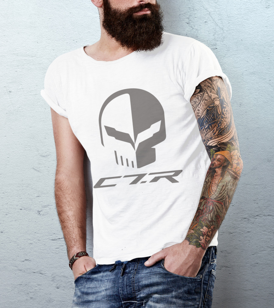C7R Corvette Skull Iconic T-Shirt