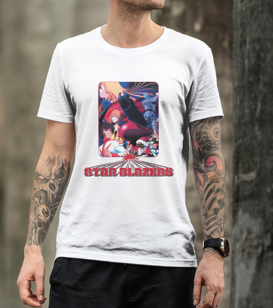 Star Blazers Classic Anime Character Montage Series T-Shirt