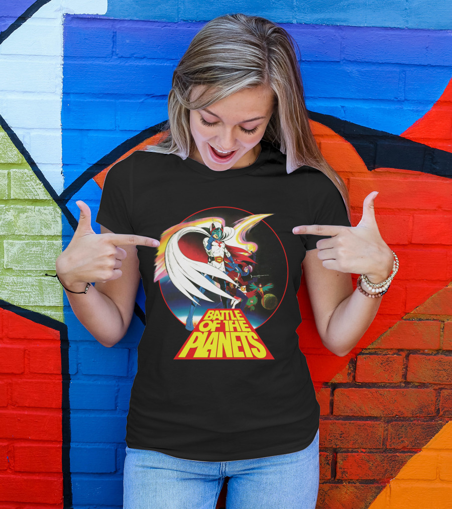 Battle Of The Planets 80s G-Force Team Astronauts And Planets T-Shirt