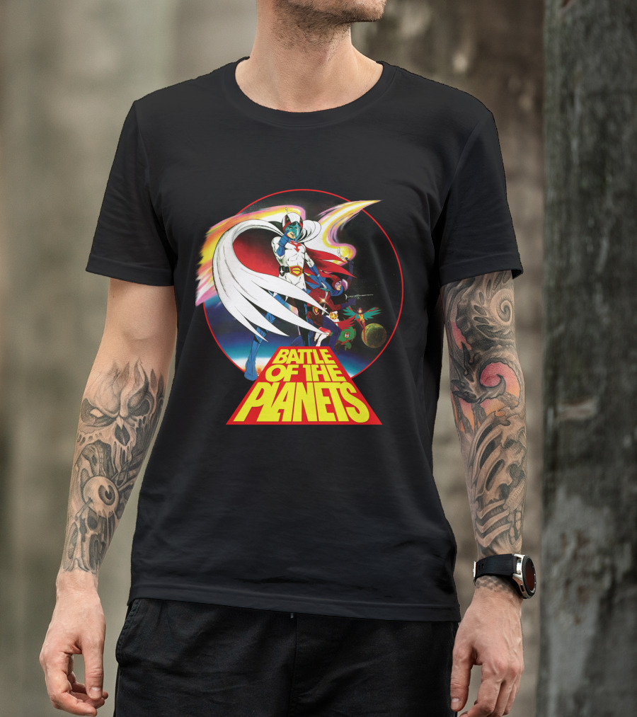 Battle Of The Planets 80s G-Force Team Astronauts And Planets T-Shirt