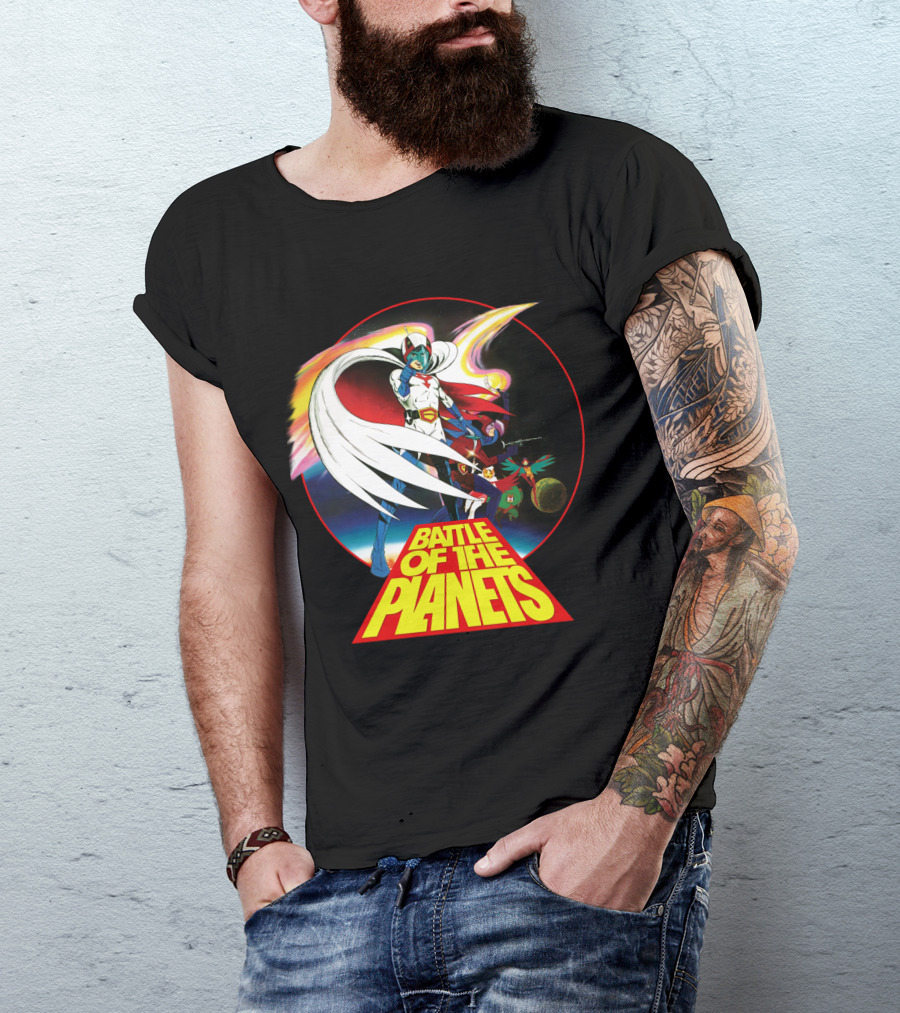 Battle Of The Planets 80s G-Force Team Astronauts And Planets T-Shirt