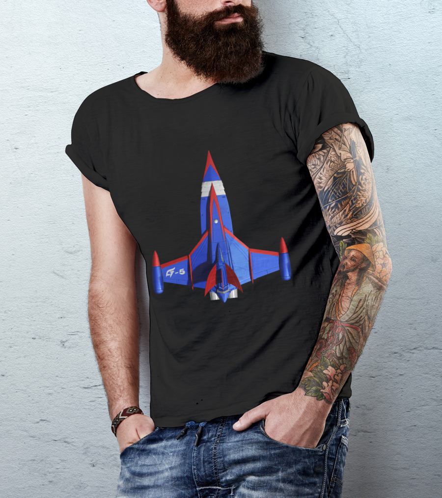 Battle Of The Planets G5 Up Jet Fighter Spaceship T-Shirt