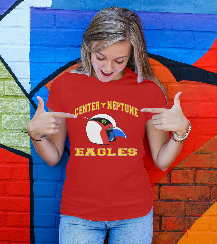 Center Neptune Eagles G-Force Helmet T-Shirt