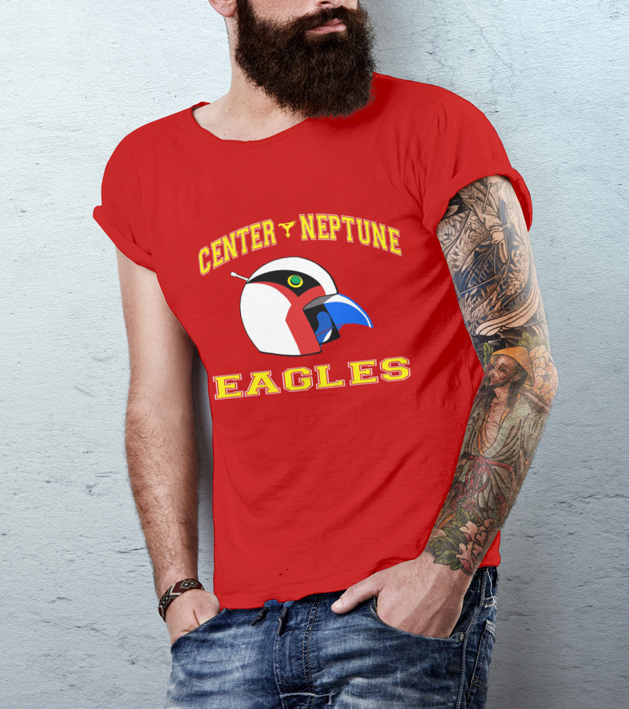 Center Neptune Eagles G-Force Helmet T-Shirt