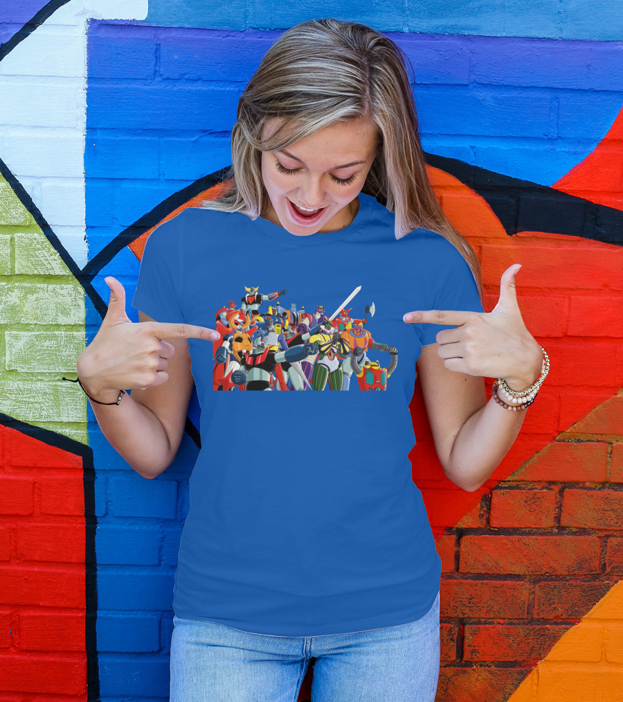 Nagai's Super Robot Heroes Collection Mazinger Getter Robo Grendizer T-Shirt