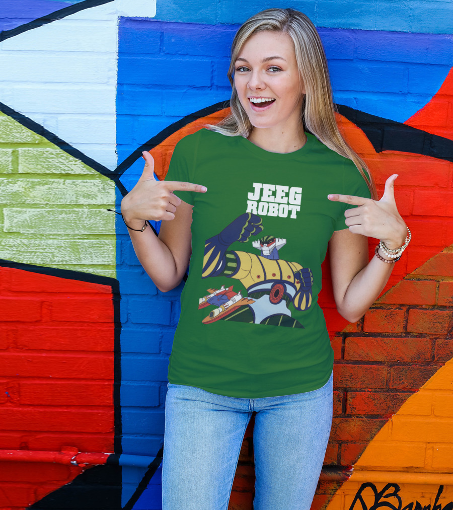 Jeeg Robot Anime Mecha Hero Dynamic Pose T-Shirt